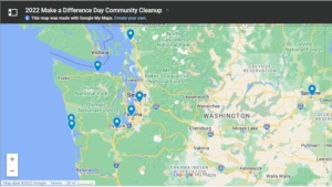 2022 Make a Difference Day Event Map