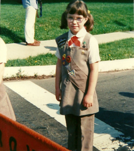 Brownie Girl Scout Uniform circa 1986.